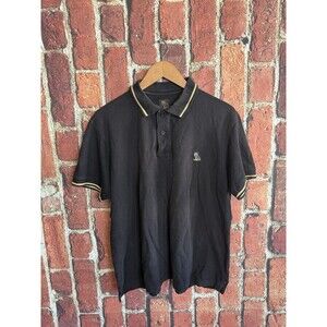 Octobers Very Own Mens Black Short Sleeve Polo Shirt Size Large Drake